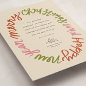 "word wreath" - Holiday Cards in Jolly by Jen Owens - Detail