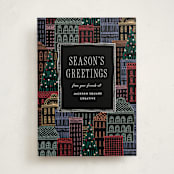 "Holiday City" - Holiday Cards in Eclipse by Pixel and Hank - Front