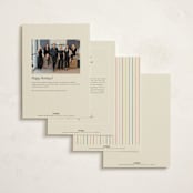 "slope" - Holiday Cards in Cream by Ellen Schlegelmilch - Back of Card Options