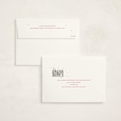 "Find Us Buildings" - Holiday Cards in Ink by Caroline Harberd - FREE Recipient Addressing