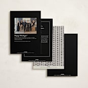 "There's always a way" - Holiday Cards in Soot by Gwen Bedat - Back of Card Options