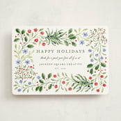"Sophia" - Holiday Cards in Juniper by Sarah Knight - Front