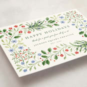 "Sophia" - Holiday Cards in Juniper by Sarah Knight - Detail