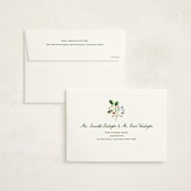 "Sophia" - Holiday Cards in Juniper by Sarah Knight - FREE Recipient Addressing