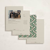 "oh tree" - Holiday Cards in Latte by Jen Owens - Back of Card Options