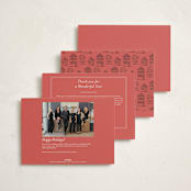 "Winter Scene" - Holiday Cards in Festive by Erin German - Back of Card Options