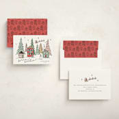 "Winter Scene" - Holiday Cards in Festive by Erin German - Assembled