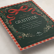 "Surround" - Holiday Cards in Cranberry by Jenna Holcomb - Detail