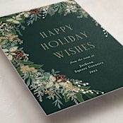 "Holiday Vine" - Holiday Cards in Juniper by Susan Moyal - Detail