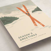 "Vintage Ski season" - Holiday Cards in Pine Needle by Creo Study - Detail