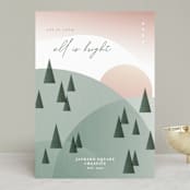 "All Is Calm, All Is Bright" - Holiday Cards in Sunrise by Erin German - Front