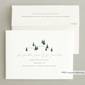 "All Is Calm, All Is Bright" - Holiday Cards in Sunrise by Erin German - FREE Recipient Addressing