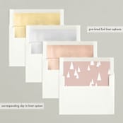 "All Is Calm, All Is Bright" - Holiday Cards in Sunrise by Erin German - Envelope Liners