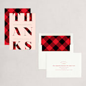 "Plaid Thanks" - Holiday Cards in Holiday by Kelly Schmidt - Assembled