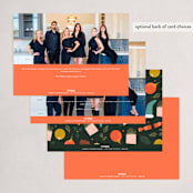 "We did it together" - Holiday Cards in Holly Berry by Sarah Knight - Back of Card Options