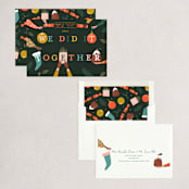 "We did it together" - Holiday Cards in Holly Berry by Sarah Knight - Assembled