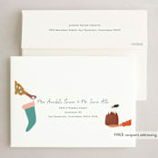 "We did it together" - Holiday Cards in Holly Berry by Sarah Knight - FREE Recipient Addressing
