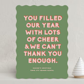 "Year of Cheer" - Holiday Cards in Elf by Olivia Kanaley Inman - Front