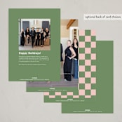 "Year of Cheer" - Holiday Cards in Elf by Olivia Kanaley Inman - Back of Card Options