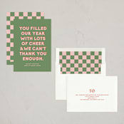 "Year of Cheer" - Holiday Cards in Elf by Olivia Kanaley Inman - Assembled