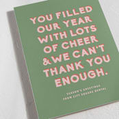 "Year of Cheer" - Holiday Cards in Elf by Olivia Kanaley Inman - Detail