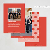 "A message" - Holiday Cards in Rosebud by Hudson meet Rose - Back of Card Options