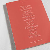 "A message" - Holiday Cards in Rosebud by Hudson meet Rose - Detail