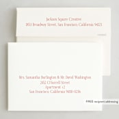 "A message" - Holiday Cards in Rosebud by Hudson meet Rose - FREE Recipient Addressing