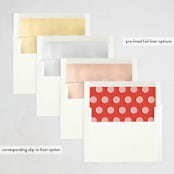 "A message" - Holiday Cards in Rosebud by Hudson meet Rose - Envelope Liner Options