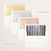"Snowfall" - Holiday Cards in Eclipse by Baumbirdy - Envelope Liners