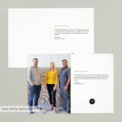 "A BUSINESS CARD" - Holiday Cards in Blush by Susan Brown - Interior Options