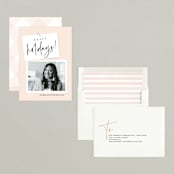 "A BUSINESS CARD" - Holiday Cards in Blush by Susan Brown - Assembled