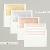 "A BUSINESS CARD" - Holiday Cards in Blush by Susan Brown - Envelope Liners