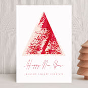 "Grateful Tree" - Holiday Cards in HollyBerry by AK Graphics - Front