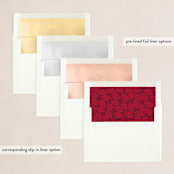 "Botanical Banner" - Holiday Cards in Mulled Wine by Susan Moyal - Envelope Liners