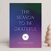"Holiday Glow" - Holiday Cards in Aurora Borealis by Phrosné Barwood - Front
