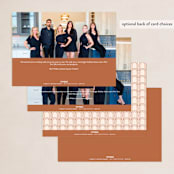 "Corporate Clean" - Holiday Cards in Ginger Bread by Mansi Verma - Back of Card Options