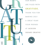 "Gratitude" - Holiday Cards in Seafoam by Snow and Ivy - Close-Up