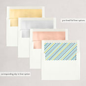 "Gratitude" - Holiday Cards in Seafoam by Snow and Ivy - Envelope Liners