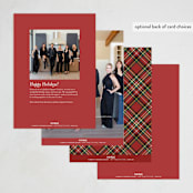 "Tis The Season Plaid" - Holiday Cards in Poinsettia by Ashlee Townsend - Back of Card Options