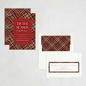 "Tis The Season Plaid" - Holiday Cards in Poinsettia by Ashlee Townsend - Assembled