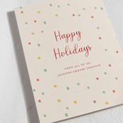 "Happy Dots" - Holiday Cards in Whipped Cream by Ani Somi - Detail