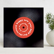 "For the Record" - Holiday Cards in Maple Leaf by Gwen Bedat - Front