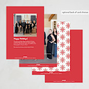 "Peppermint Border" - Holiday Cards in Candy Cane by Erika Firm - Back of Card Options
