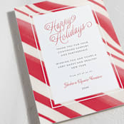 "Peppermint Border" - Holiday Cards in Candy Cane by Erika Firm - Detail
