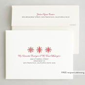 "Peppermint Border" - Holiday Cards in Candy Cane by Erika Firm - FREE Recipient Addressing
