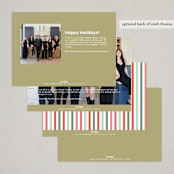 "t h a n k  y o u" - Holiday Cards in Eggnog by Sara Hicks Malone - Back of Card Options