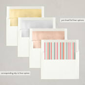 "t h a n k  y o u" - Holiday Cards in Eggnog by Sara Hicks Malone - Envelope Liner Options