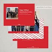 "Simply grateful" - Holiday Cards in Holly Berry by AK Graphics - Back of Card Options