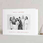 "Simply grateful" - Holiday Cards in Holly Berry by AK Graphics - Folded Card